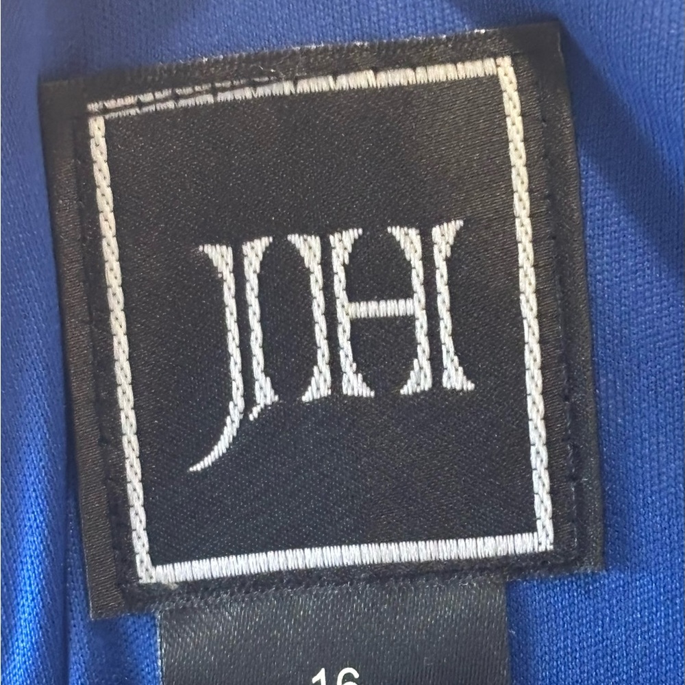 JH  Collectibles Women's Blue Sheath Eyelet Dress Size 16 NWT FREE SHIPPING - Picture 4 of 9